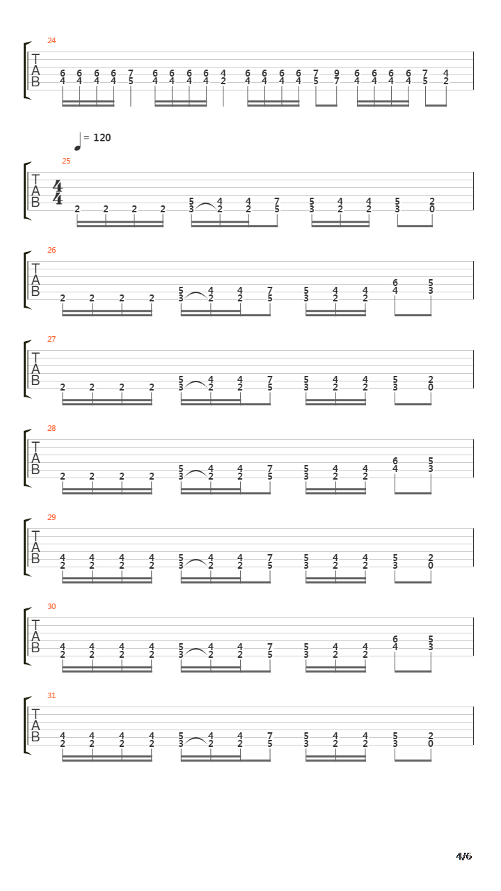 The Return吉他谱