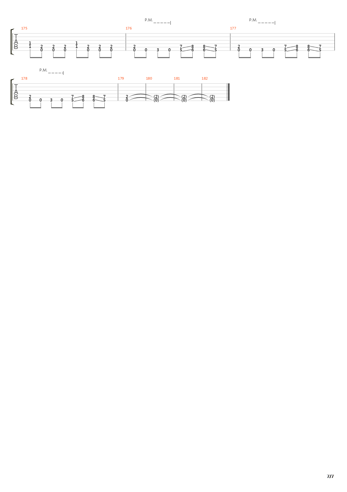 Typhoon吉他谱