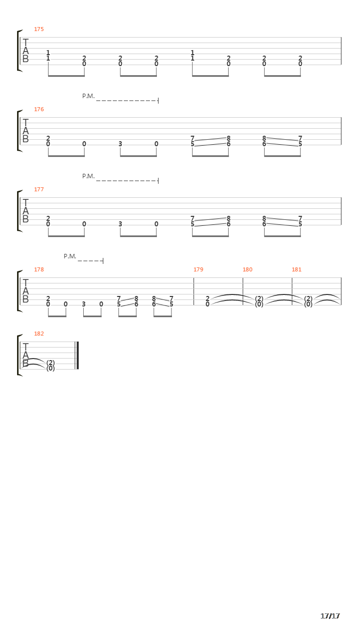 Typhoon吉他谱