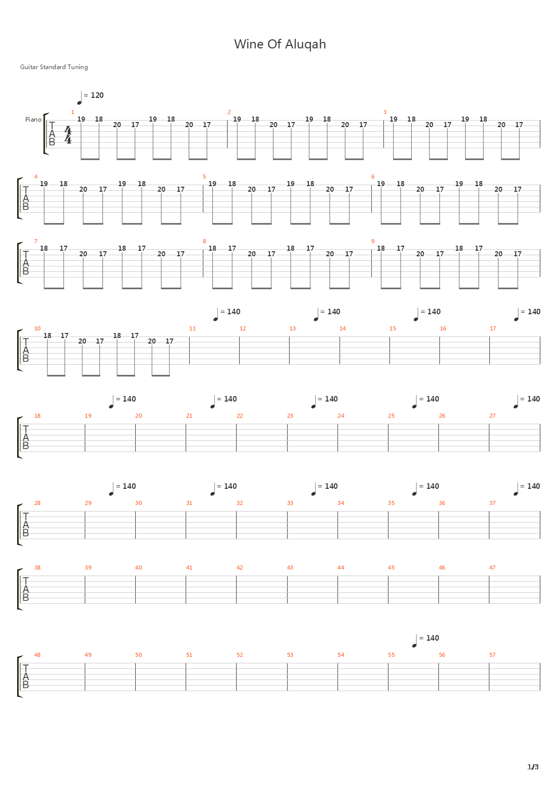 Wine Of Aluqah吉他谱