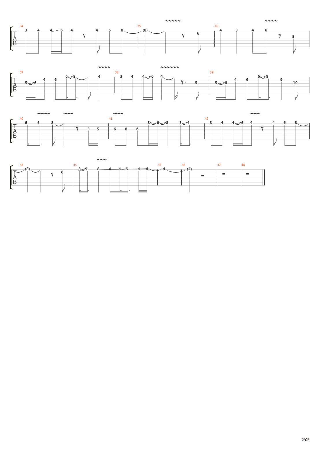 白色相簿2(White Album 2) ED - さよならのこと吉他谱