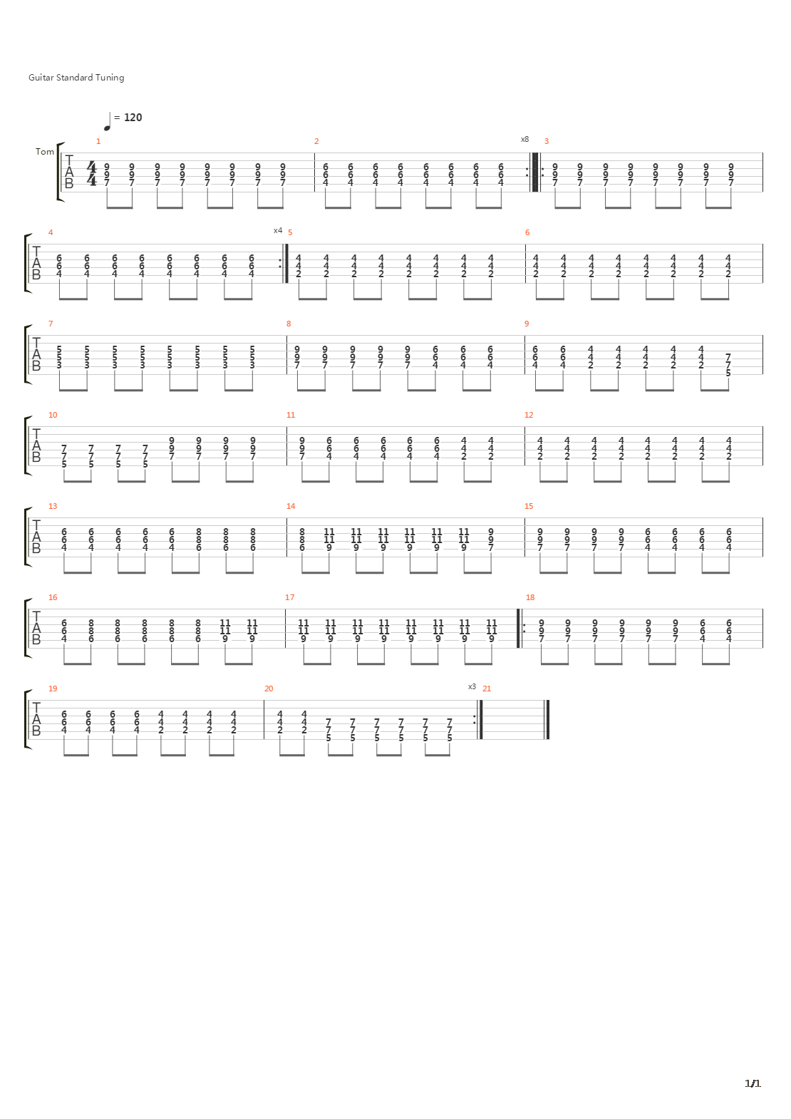 Beichten吉他谱