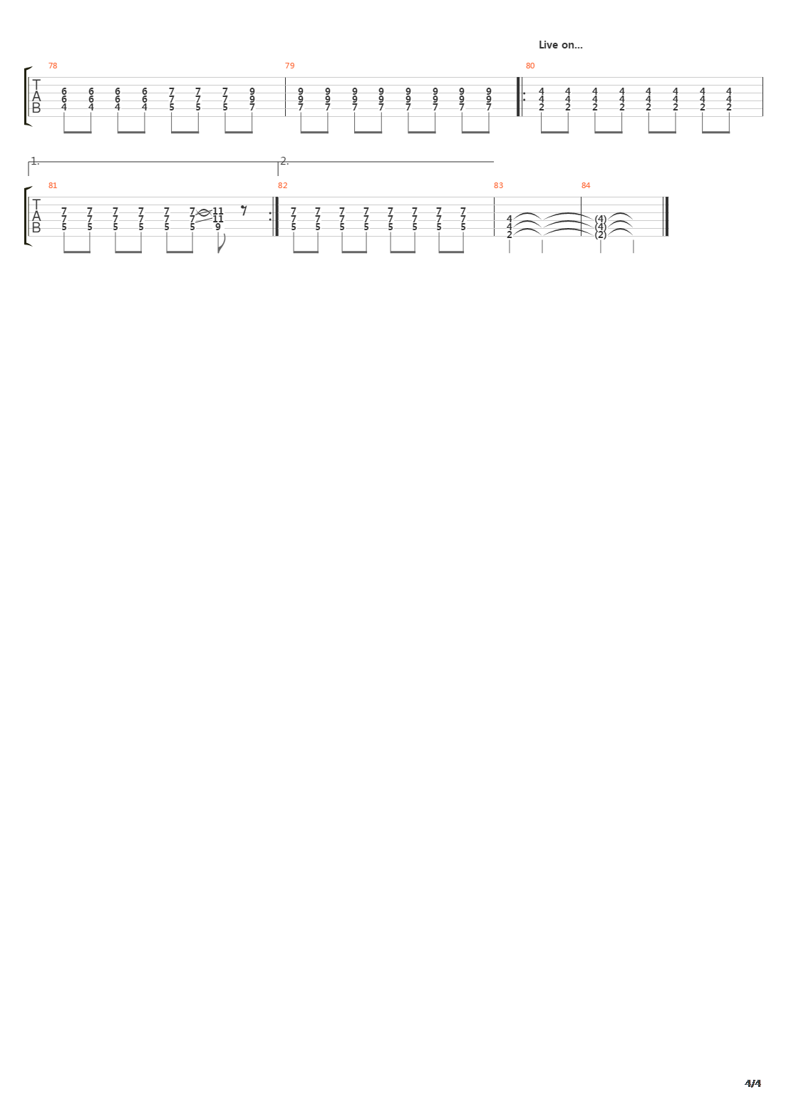 Final Day吉他谱