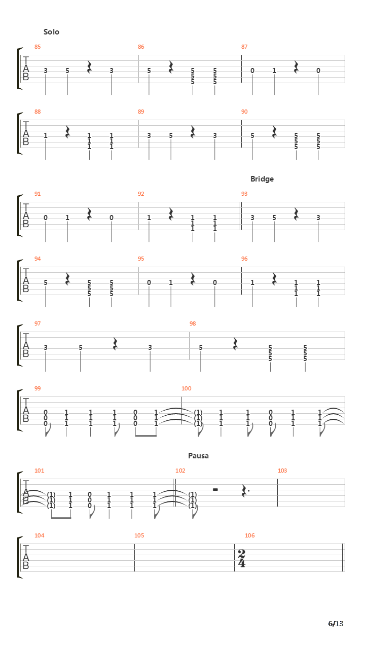 Humanoid吉他谱