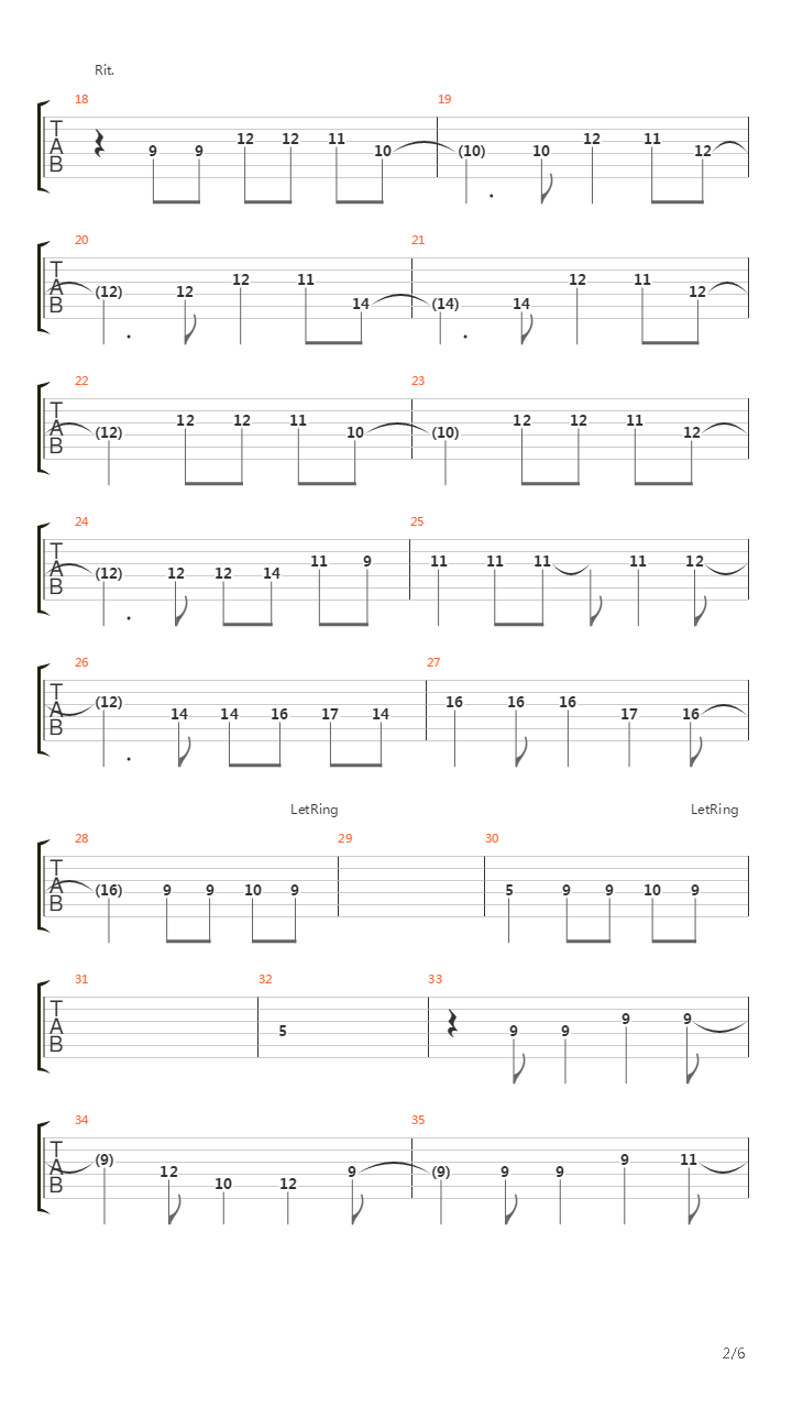 Monsoon吉他谱