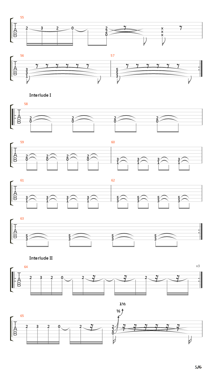 Schrei吉他谱