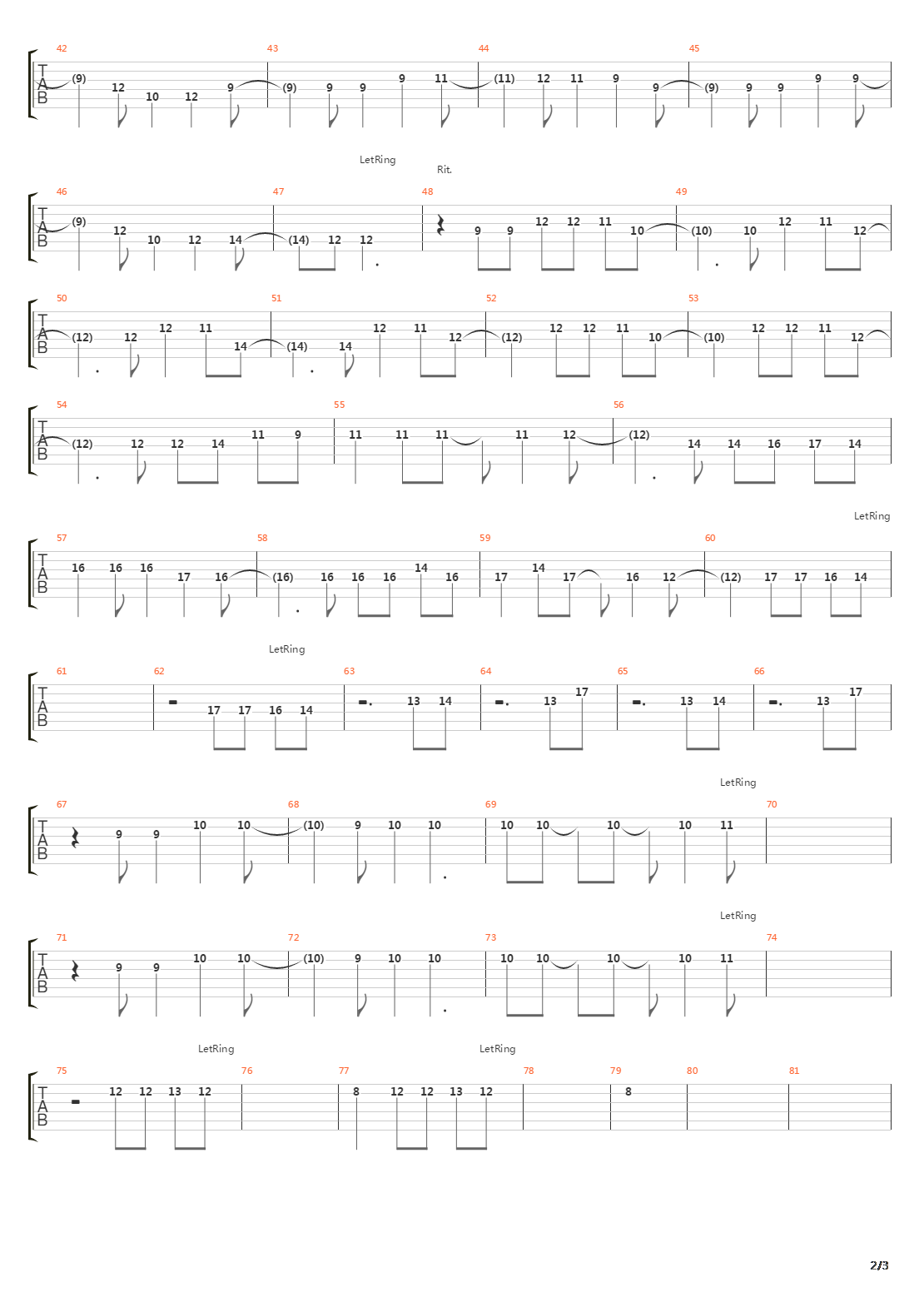 Through The Monsoon吉他谱