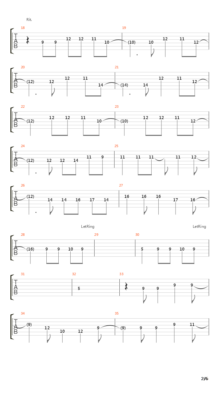 Through The Monsoon吉他谱