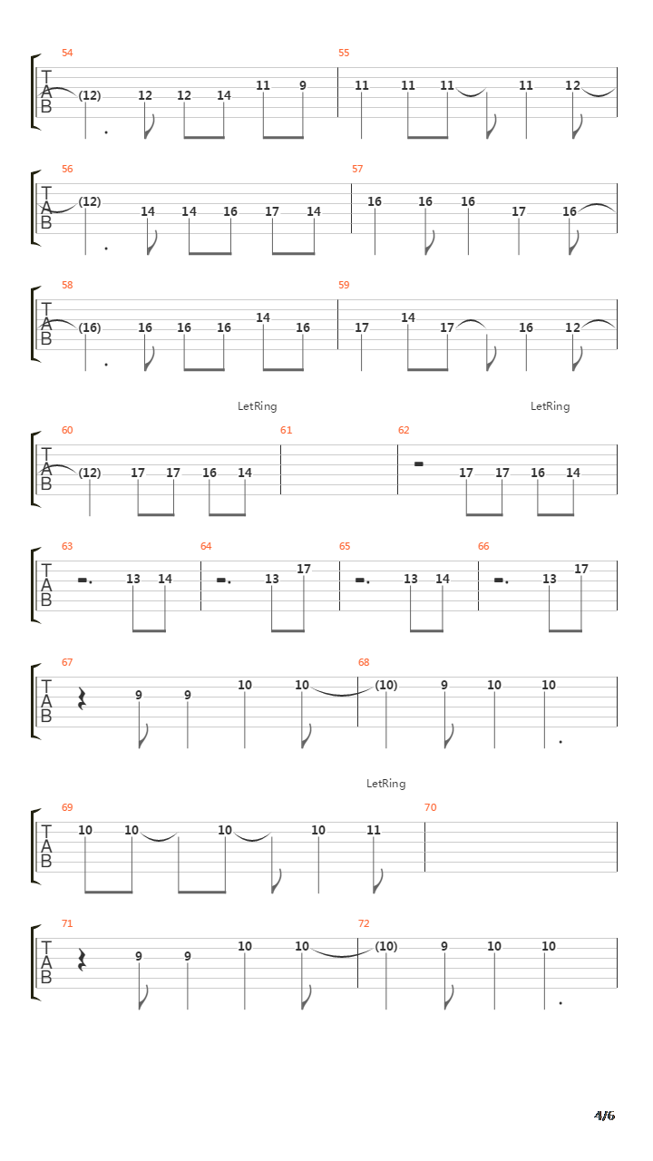 Through The Monsoon吉他谱