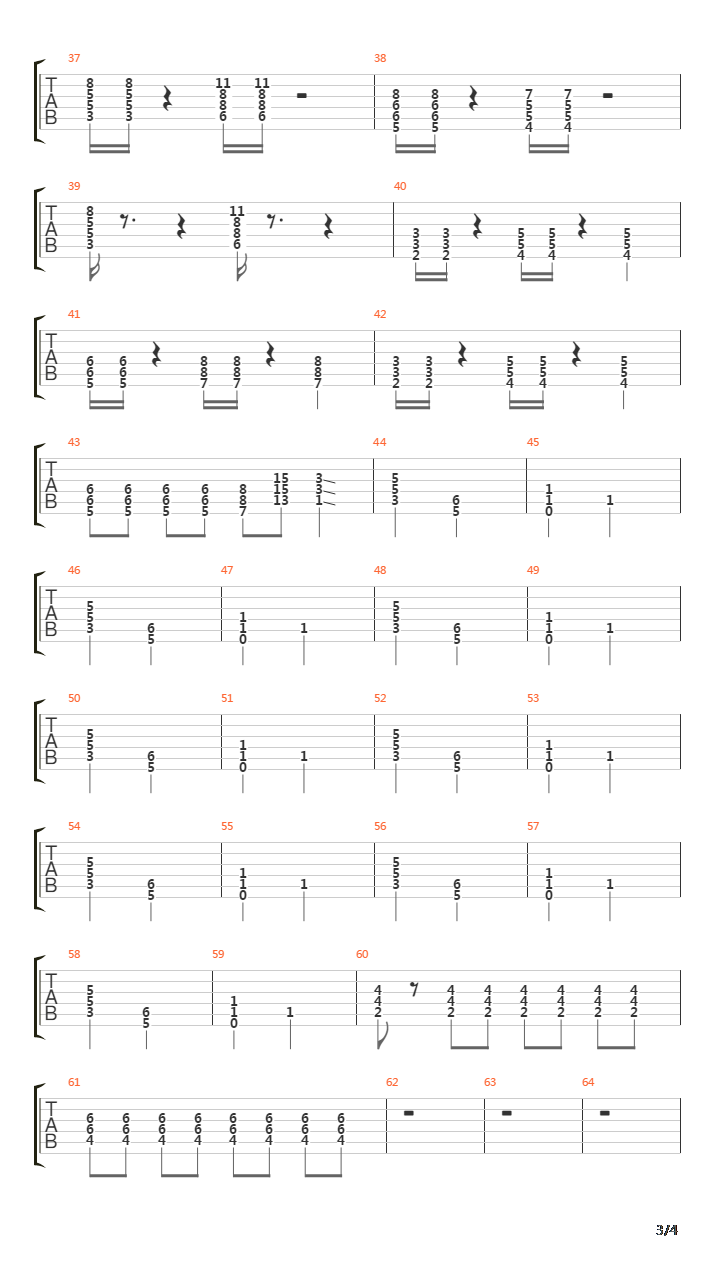 银魂 - サムライハート(Some Like It Hot!!)吉他谱