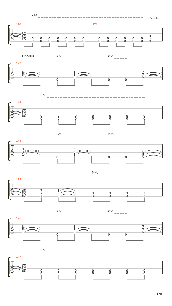 A Gunshot To The Head Of Trepidation吉他谱