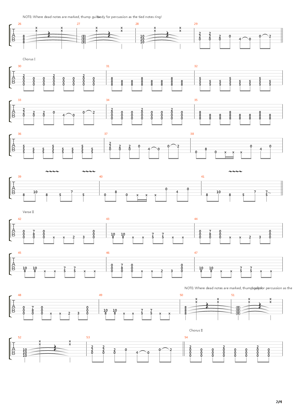 Built To Fall吉他谱