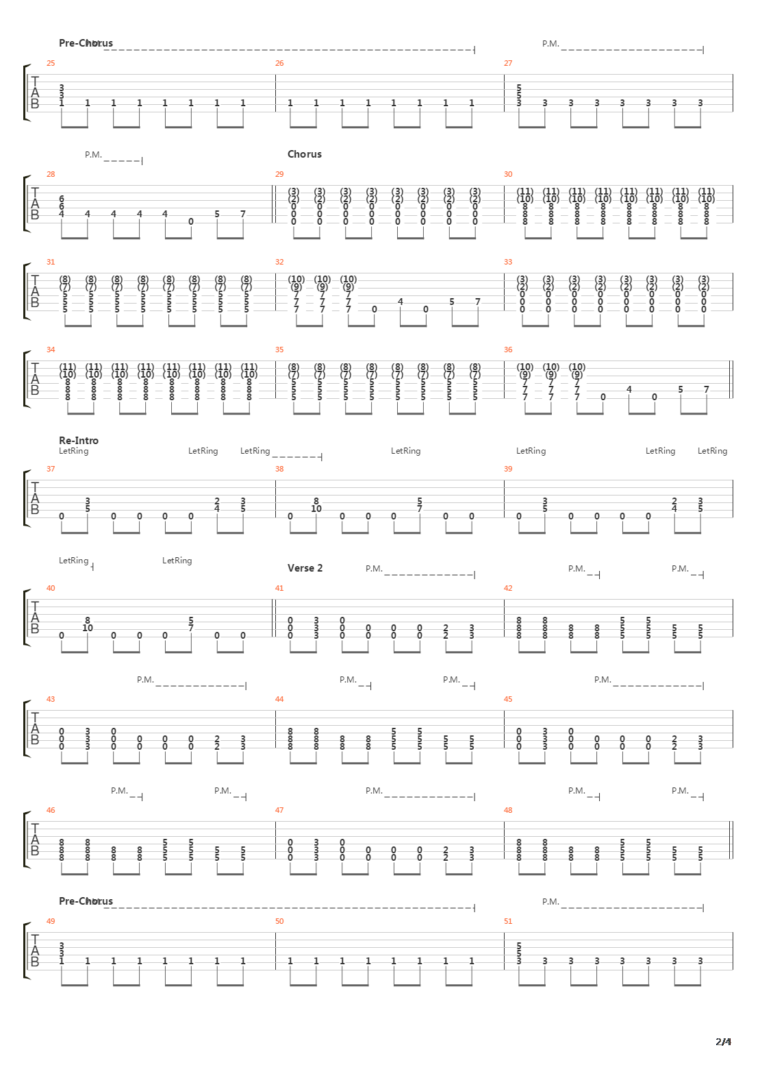 Built To Fall吉他谱