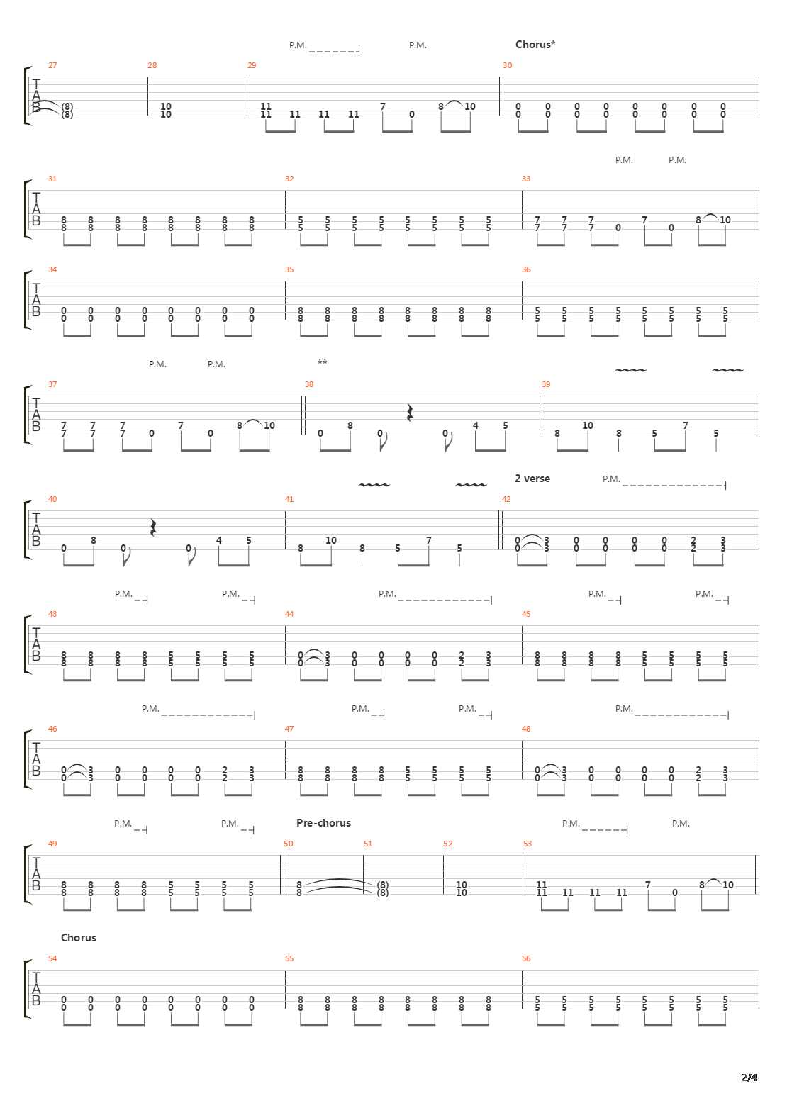 Built To Fall吉他谱