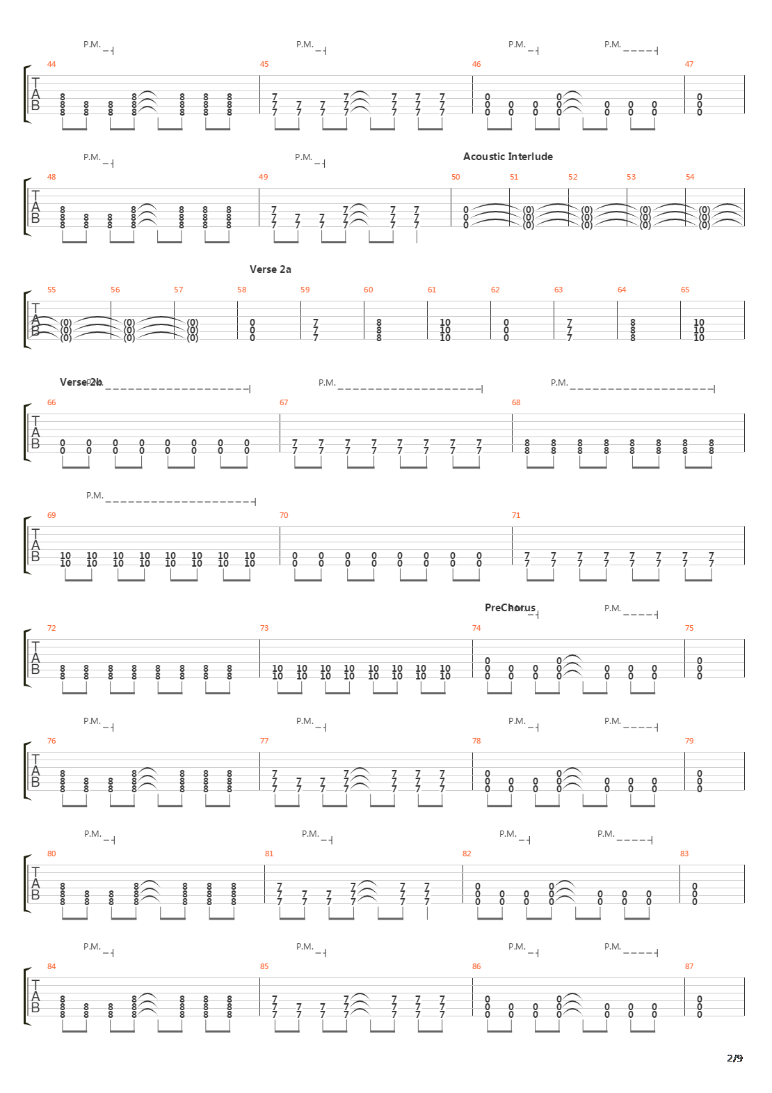 Departure吉他谱