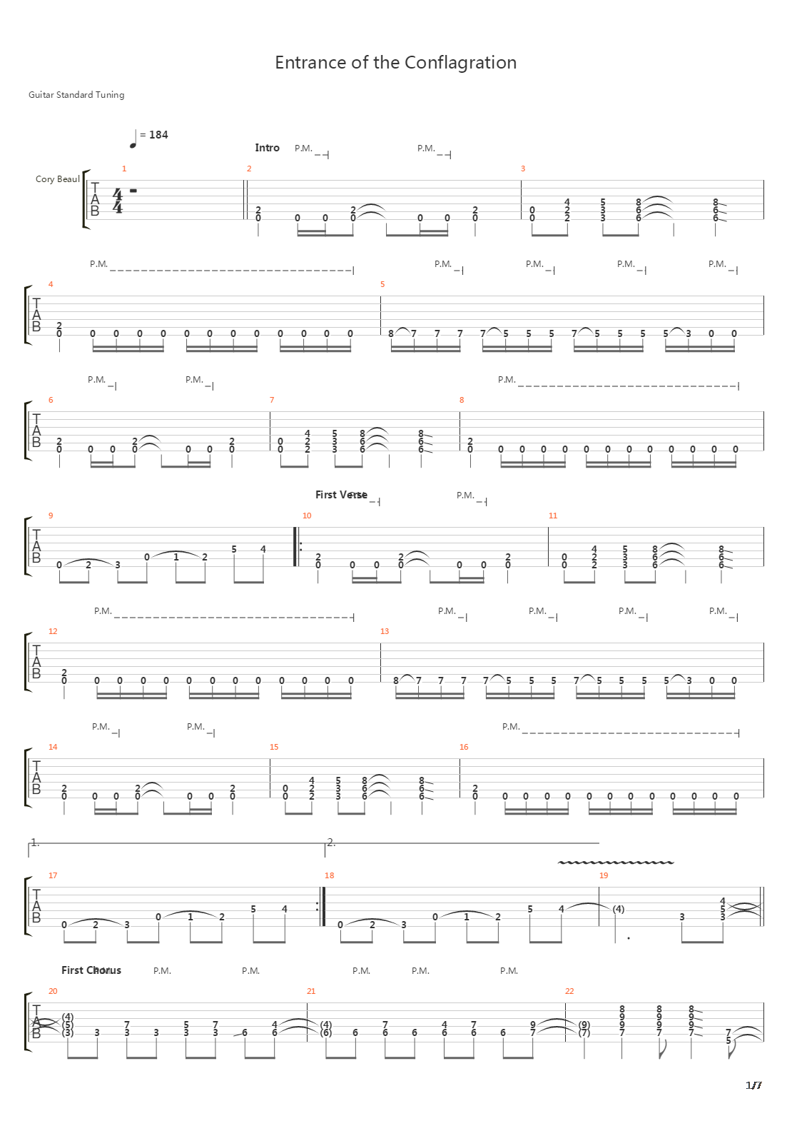 Entrance Of The Conflagration(10)吉他谱