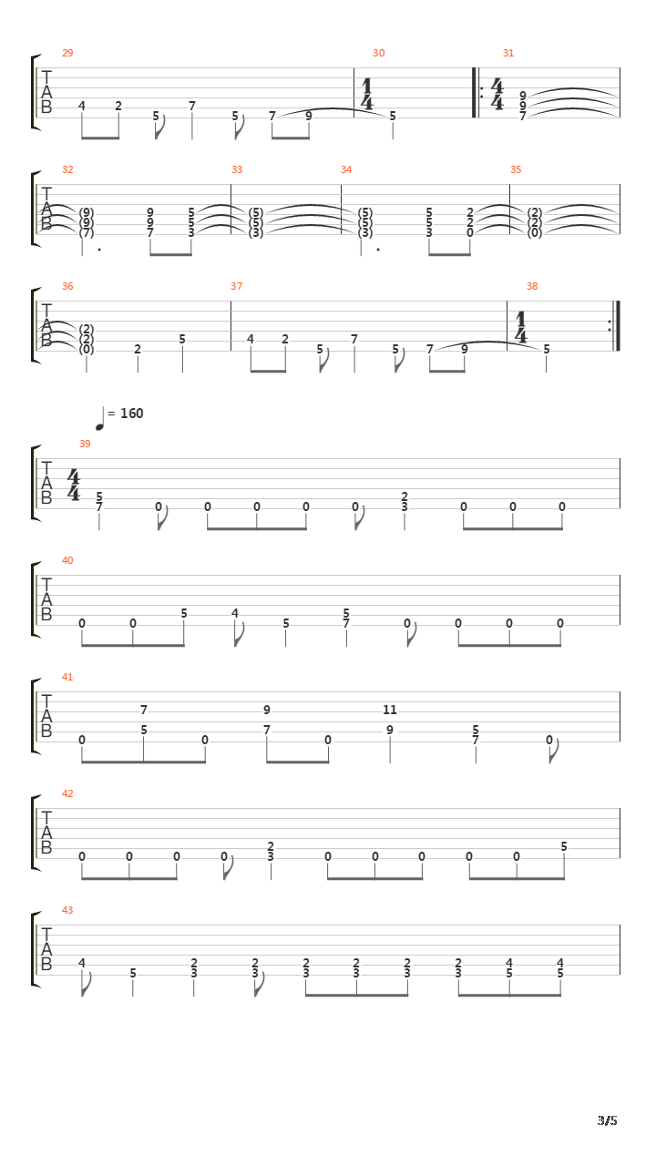 Falling To Grey吉他谱