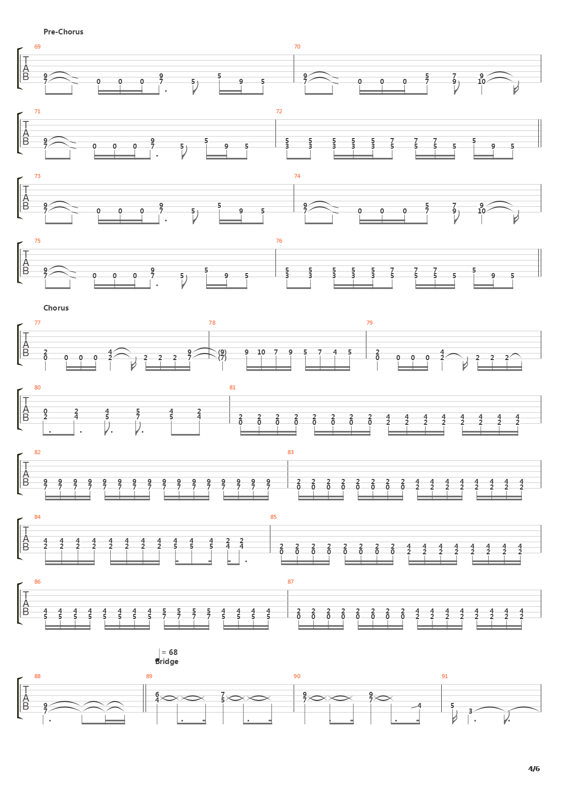 Falling To Grey吉他谱