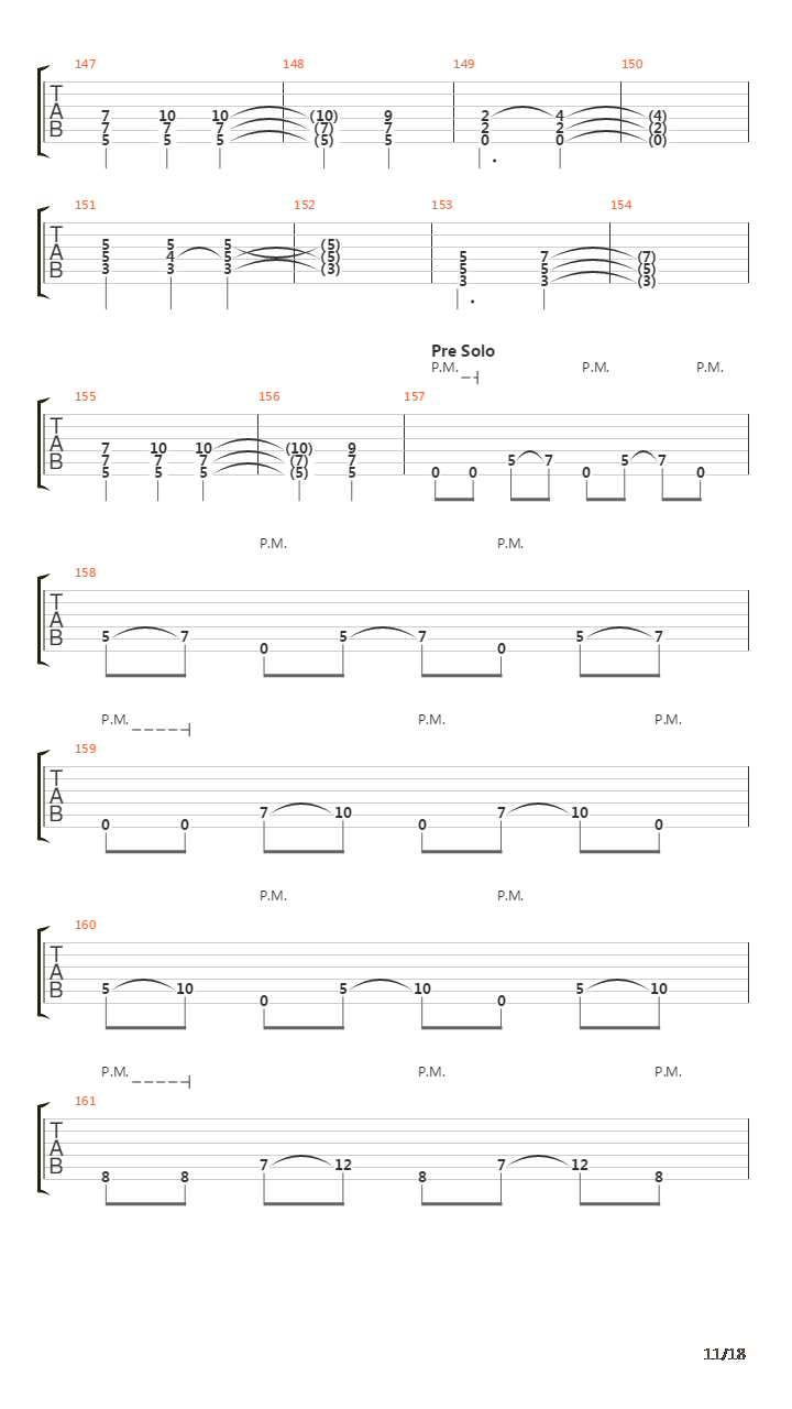 Fugue吉他谱