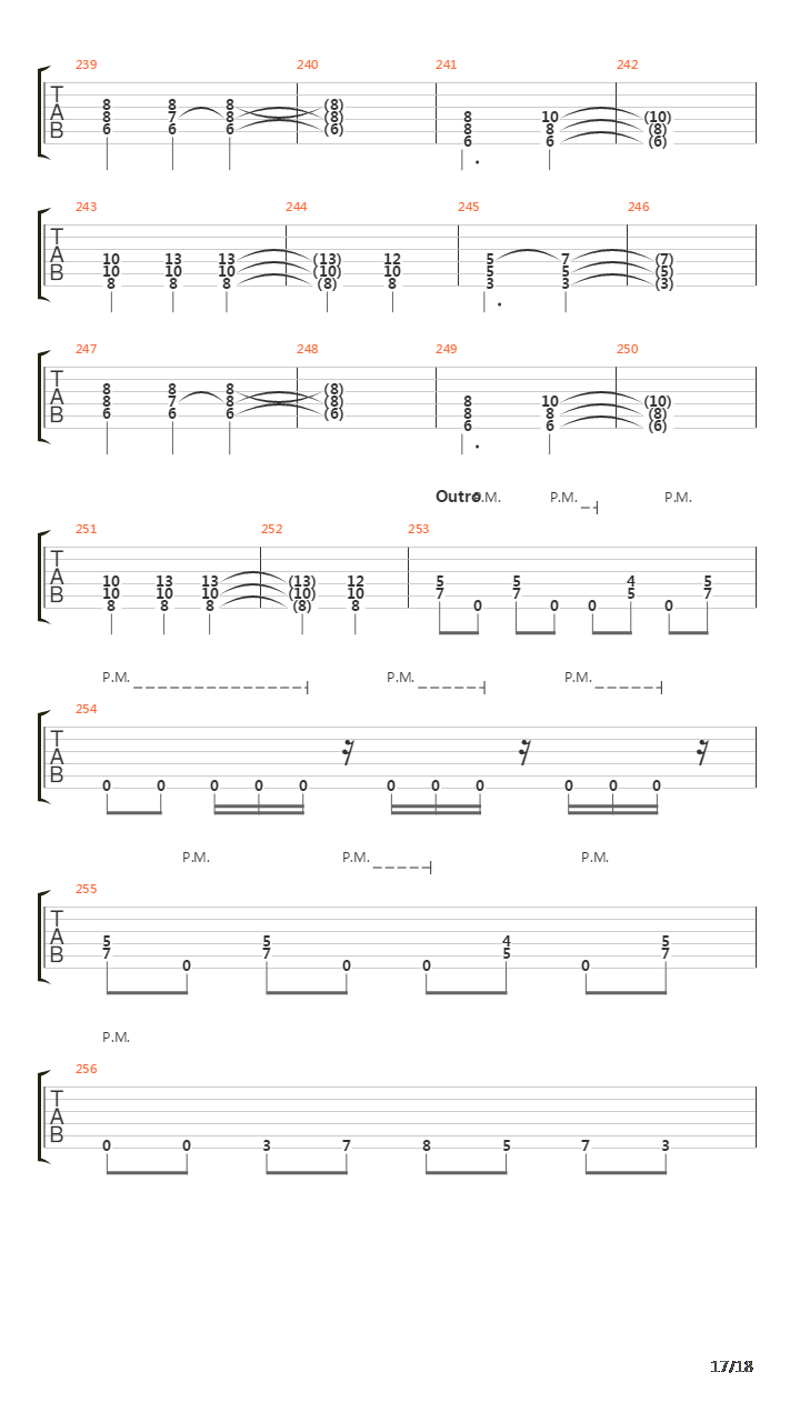 Fugue吉他谱