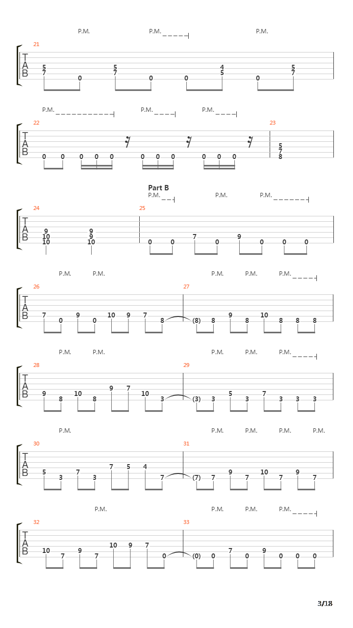 Fugue吉他谱