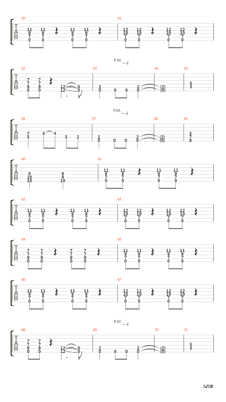 Fugue吉他谱