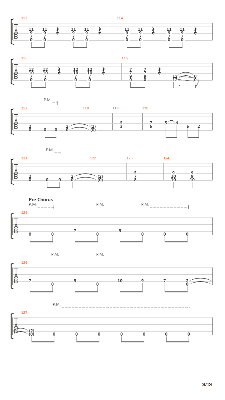 Fugue吉他谱