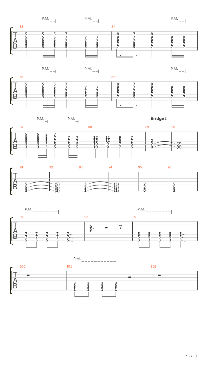 Into The Mouth Of Hell We March吉他谱