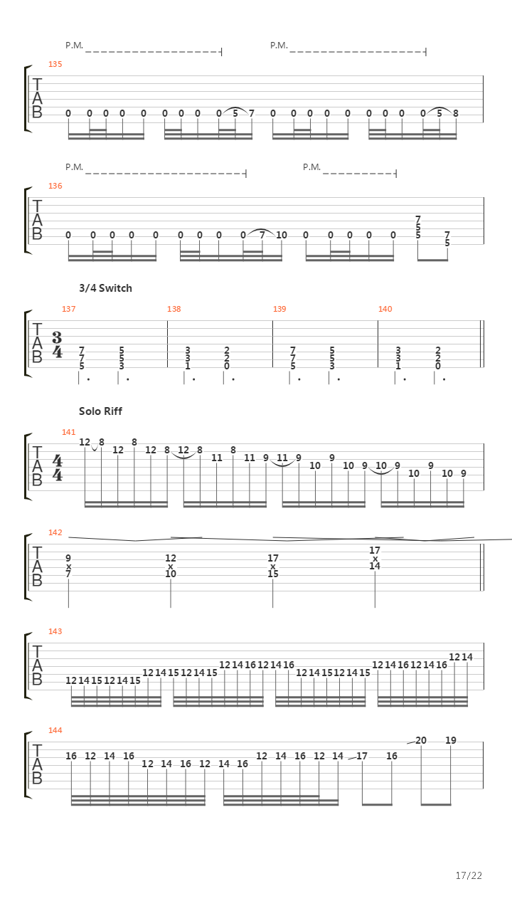 Into The Mouth Of Hell We March吉他谱