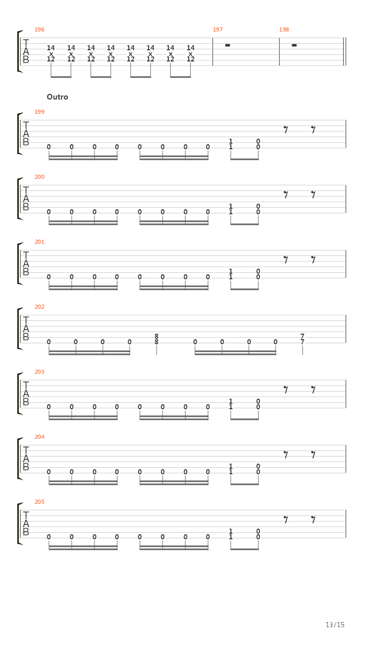 Rain吉他谱