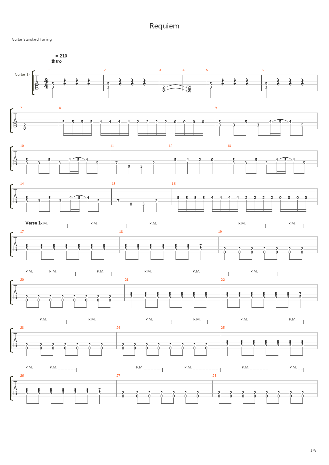 Requiem吉他谱