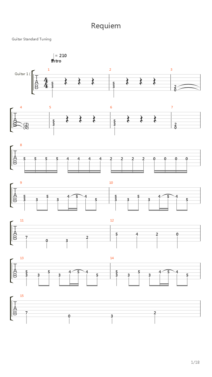 Requiem吉他谱