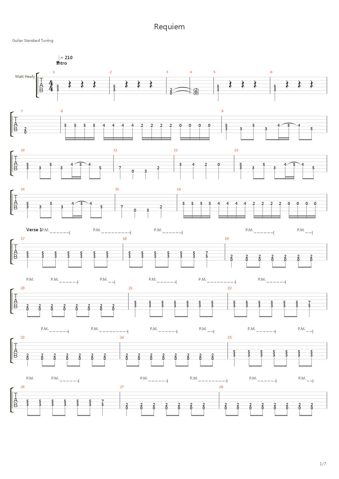Requiem吉他谱
