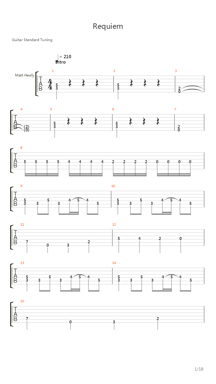 Requiem吉他谱