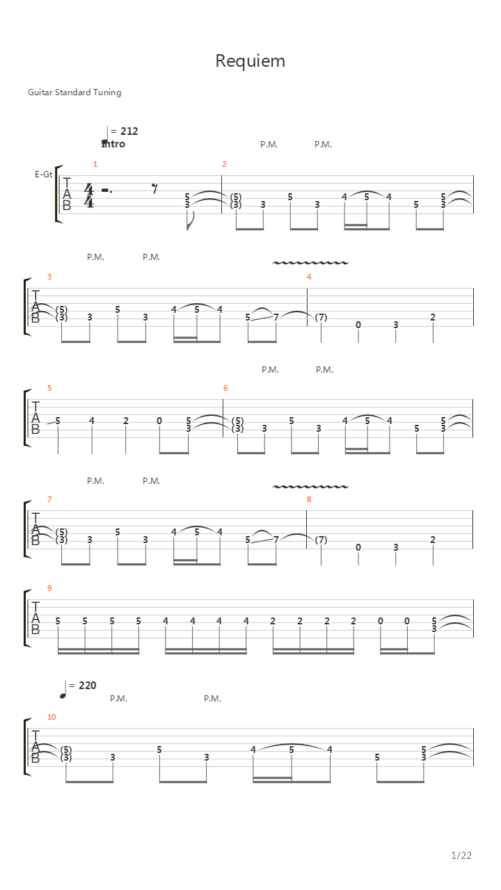 Requiem吉他谱