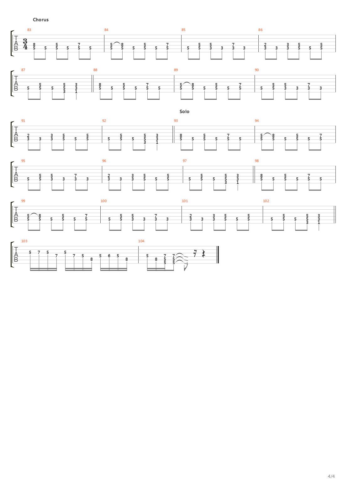 Rising吉他谱