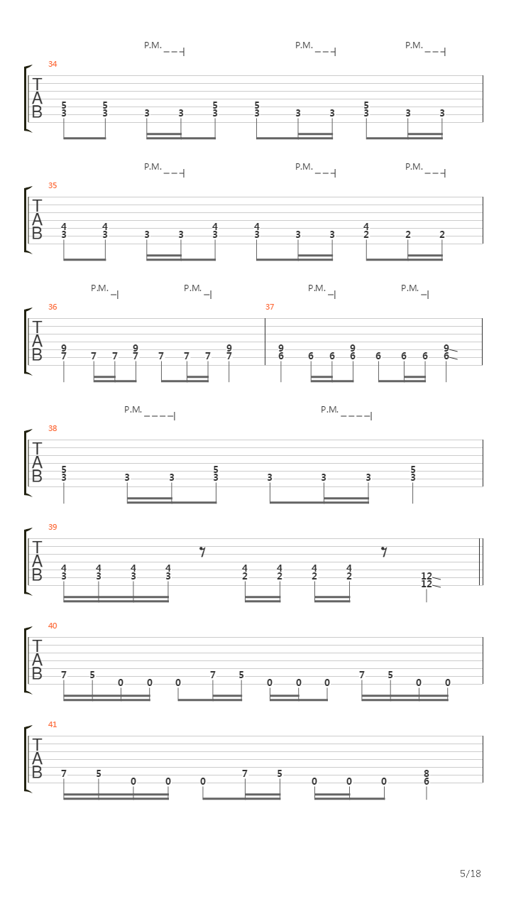 Throes Of Perdition吉他谱