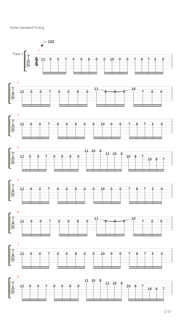 Tread The Floods吉他谱