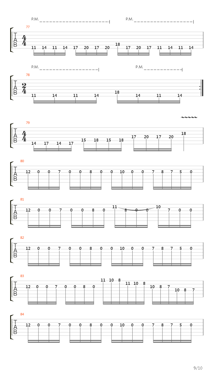 Tread The Floods吉他谱