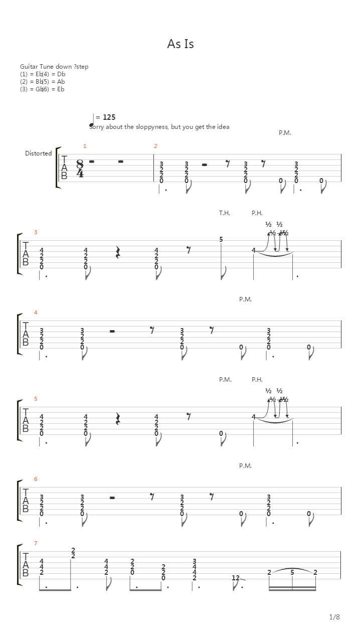 As Is吉他谱