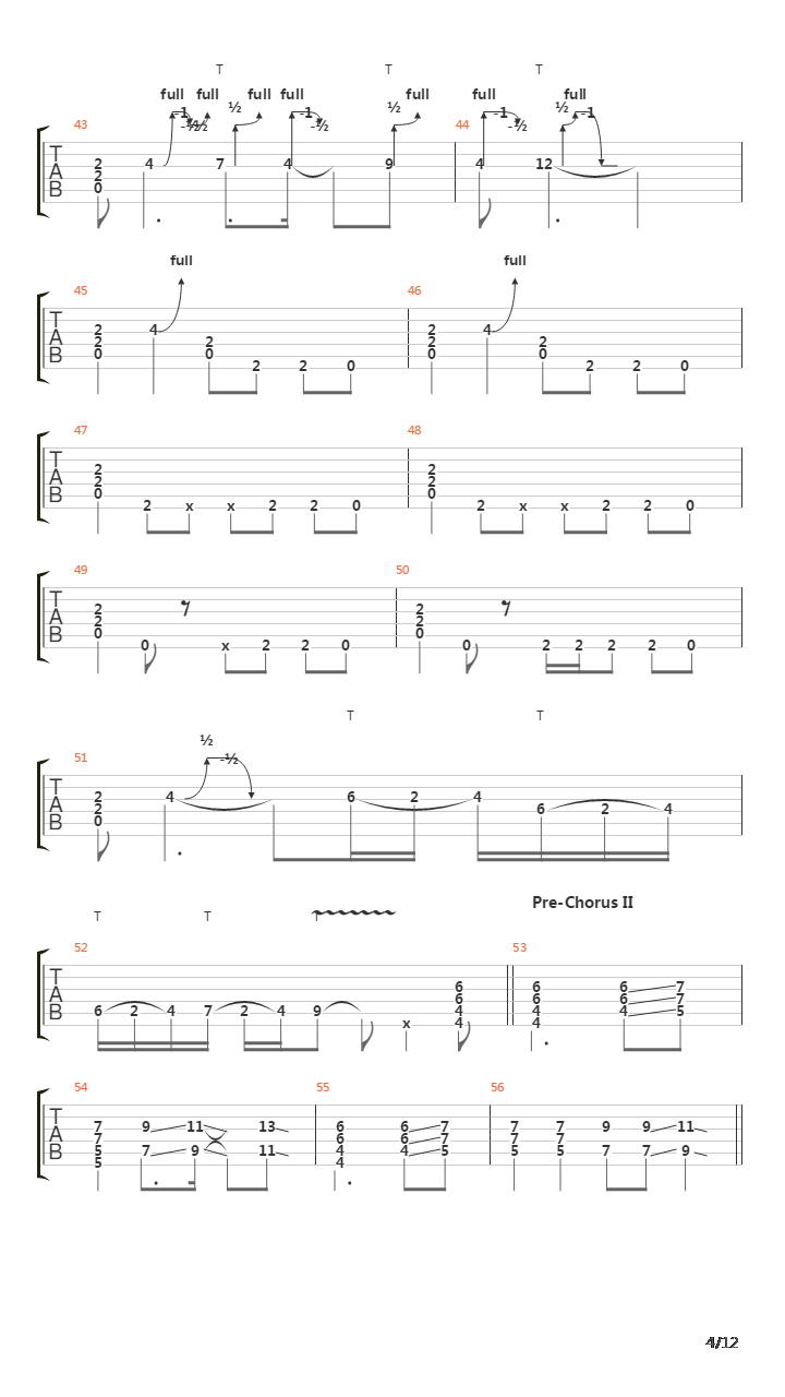 Doa吉他谱