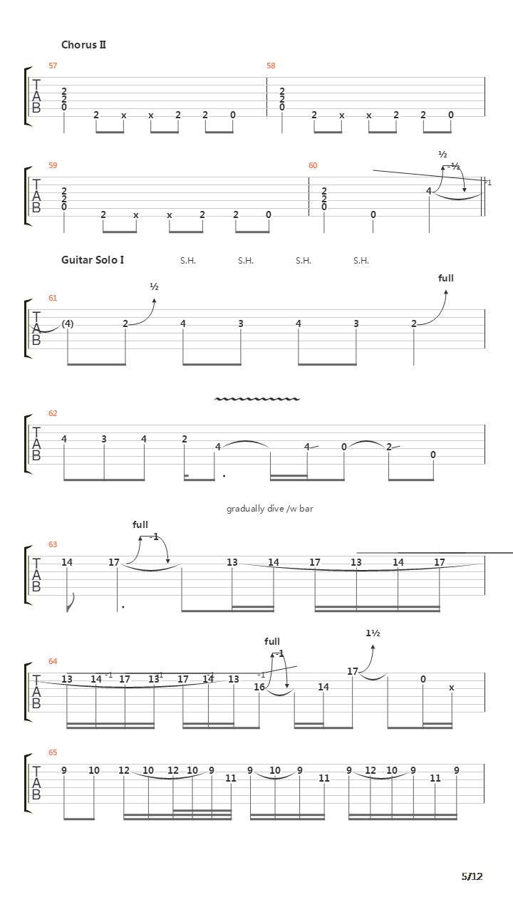 Doa吉他谱