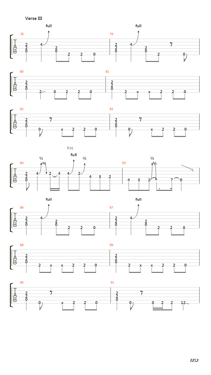 Doa吉他谱