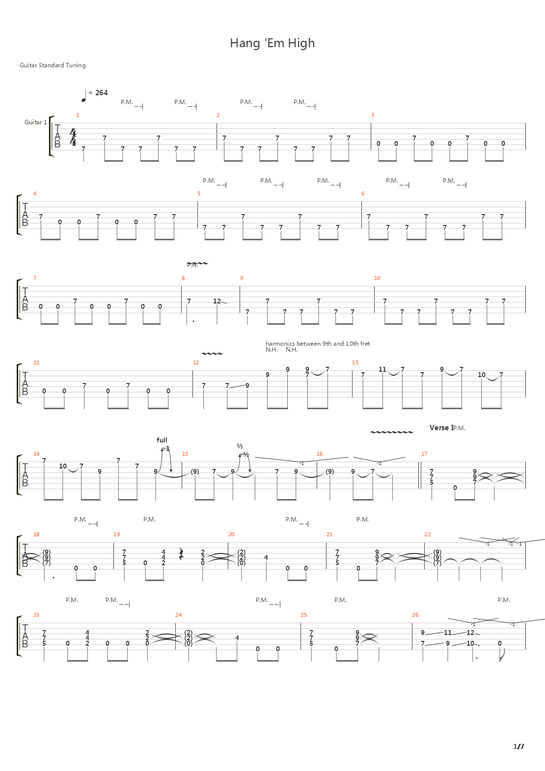 Hang Em High吉他谱