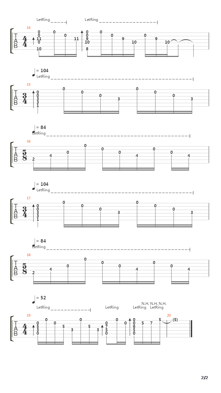 Little Guitars吉他谱