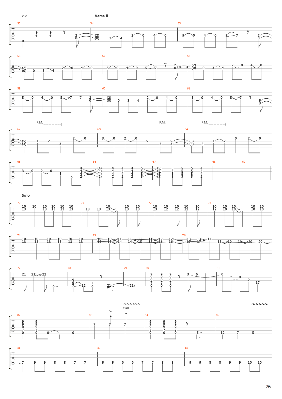 Loss Of Control吉他谱