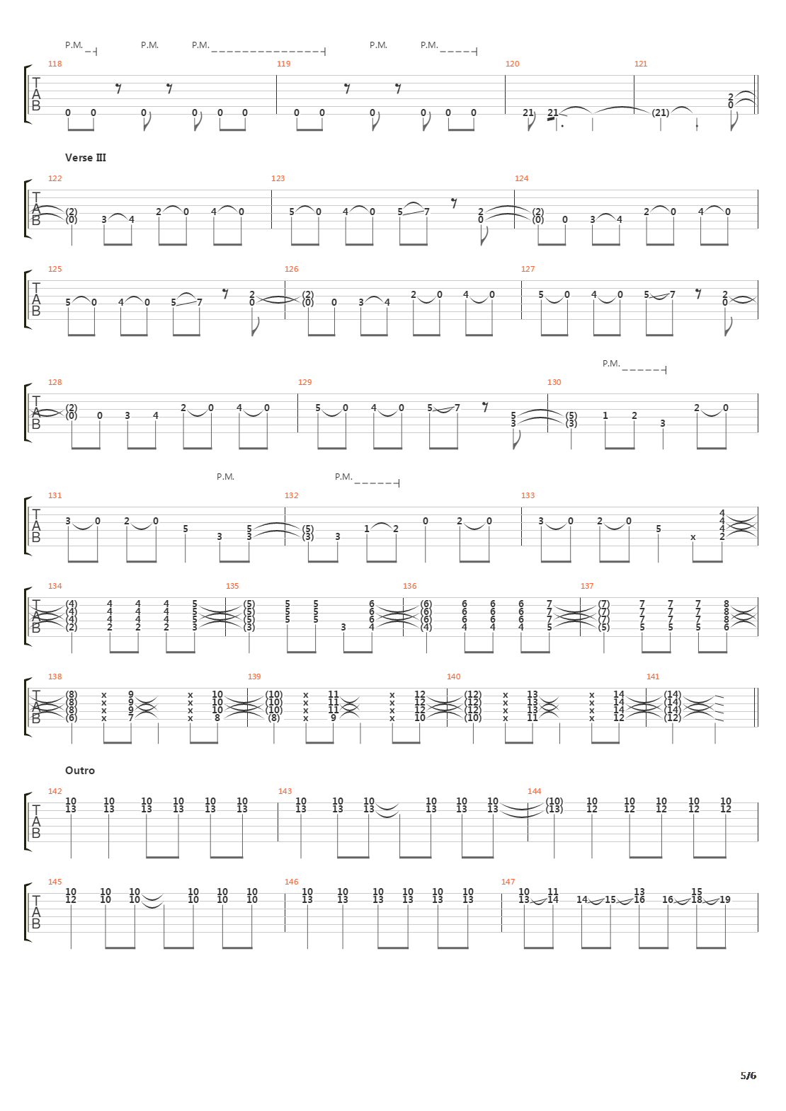 Loss Of Control吉他谱