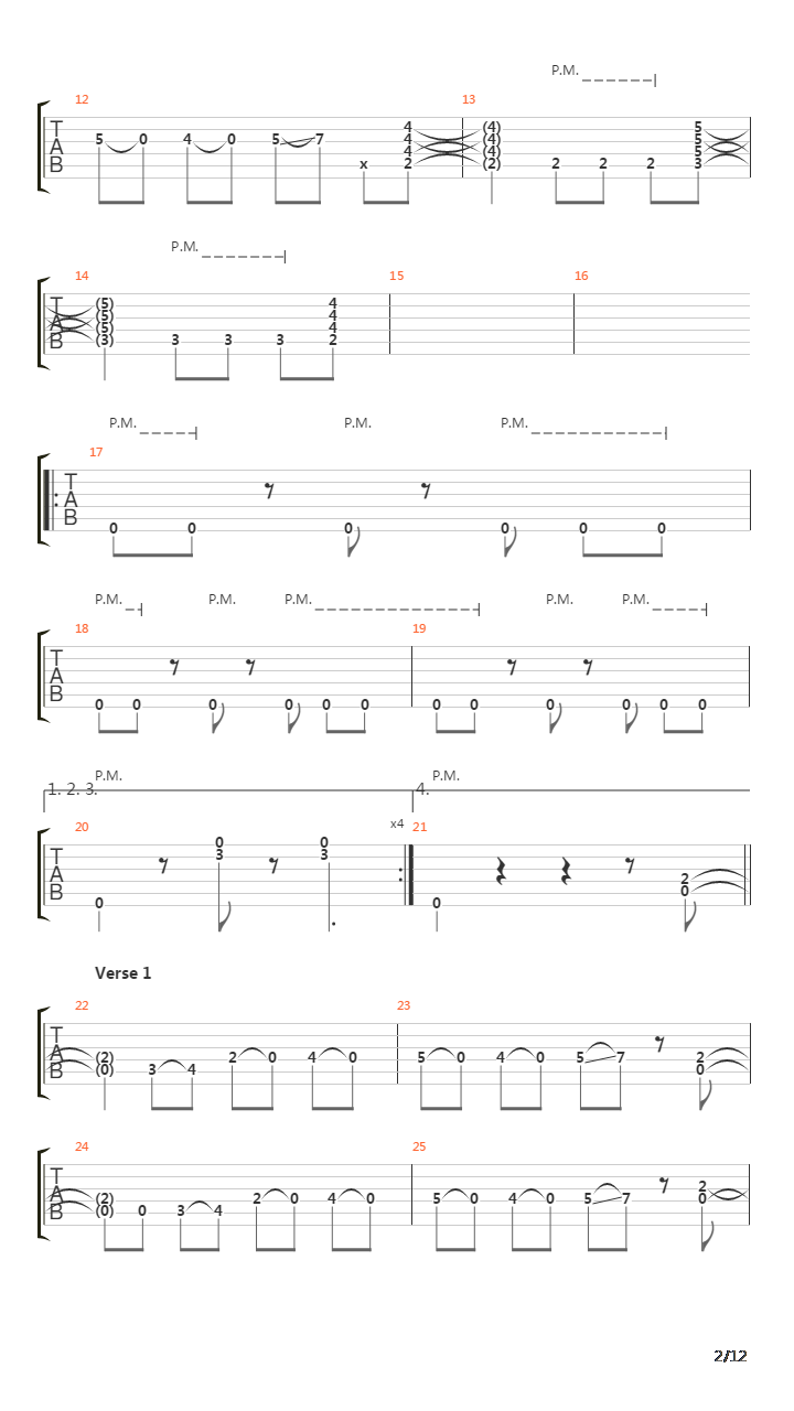 Loss Of Control吉他谱