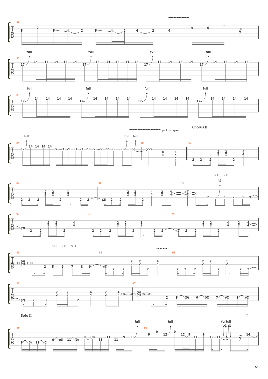 Source Of Infection吉他谱