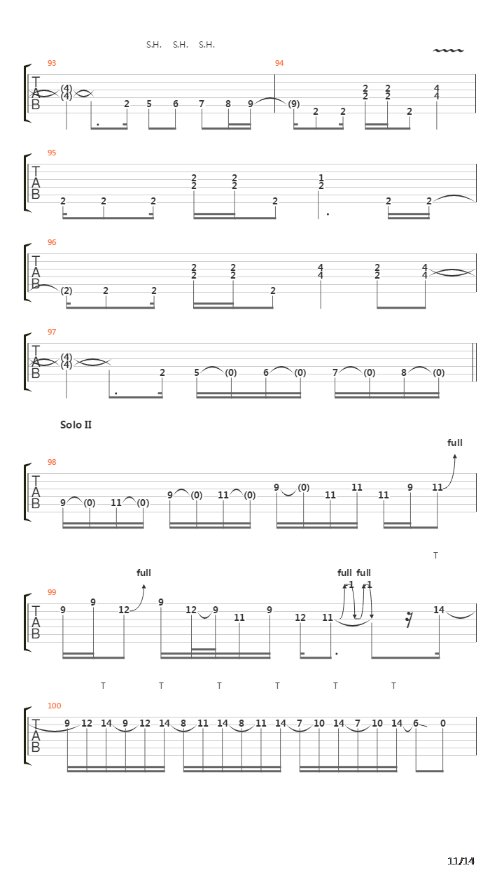 Source Of Infection吉他谱